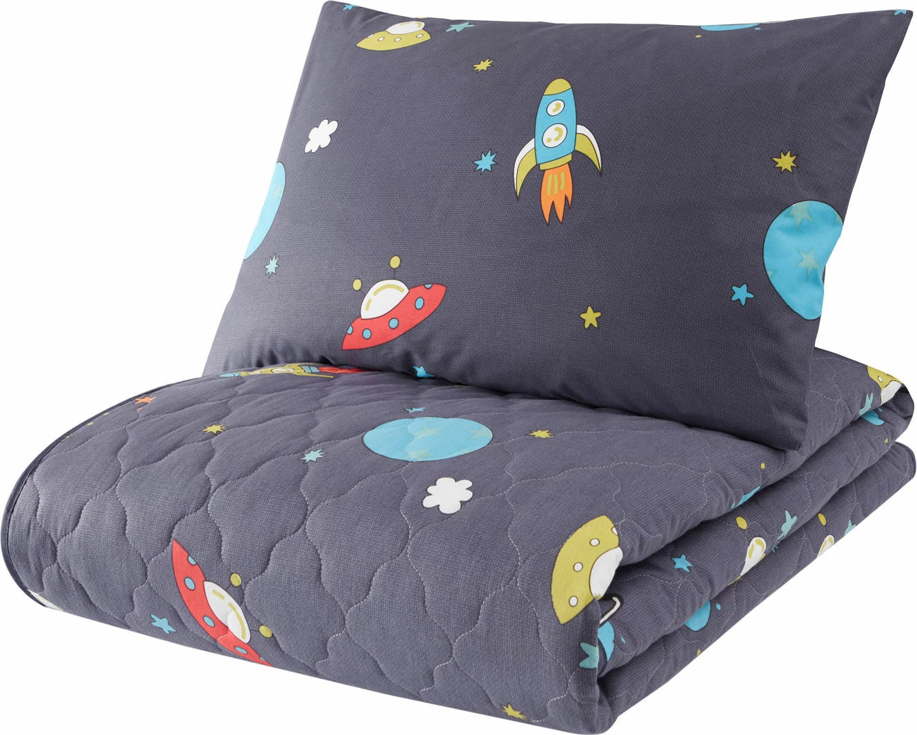 Pregrinjalo za enoposteljno posteljo Ranforce L'essentiel Uzay, temno modro