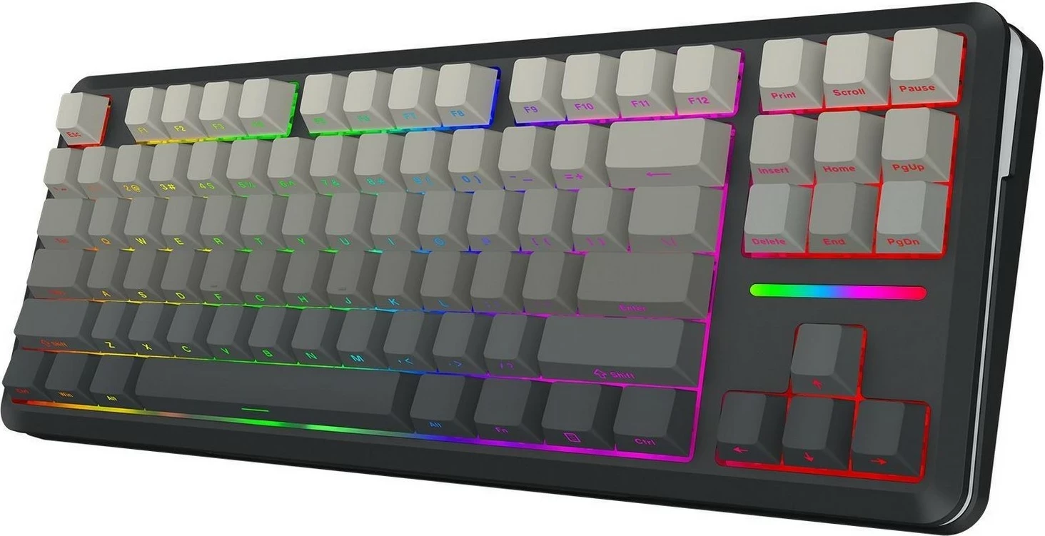 Mehanska tipkovnica Redragon Wildslash Pro K734SP-RGB-PRO, RGB, 87 tipk, siva
