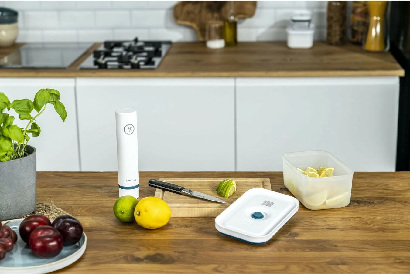 Vakumski aparat za živila Zwilling 36815-017-0, 2300 ml, plastika, moder