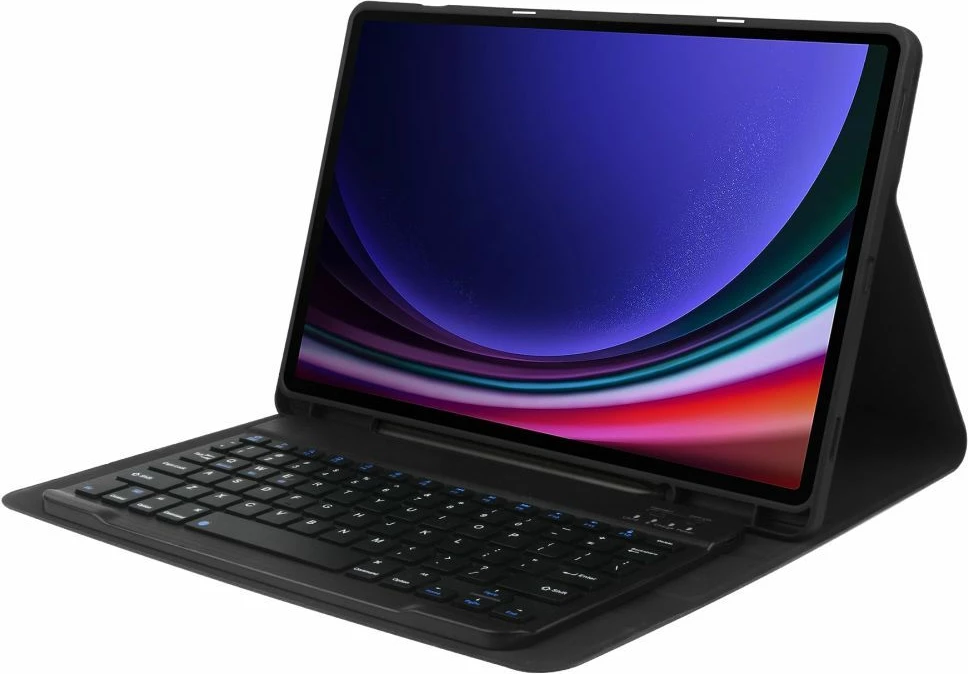 Ovitek za tablični računalnik z tipkovnico Tech-Protect SC Pen za Samsung Galaxy Tab S9 FE Plus 12,4", črn