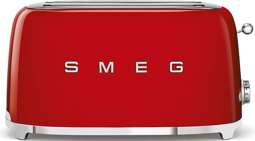 Retro toaster Smeg 50's Style, 2x4, 1500 W, rdeč
