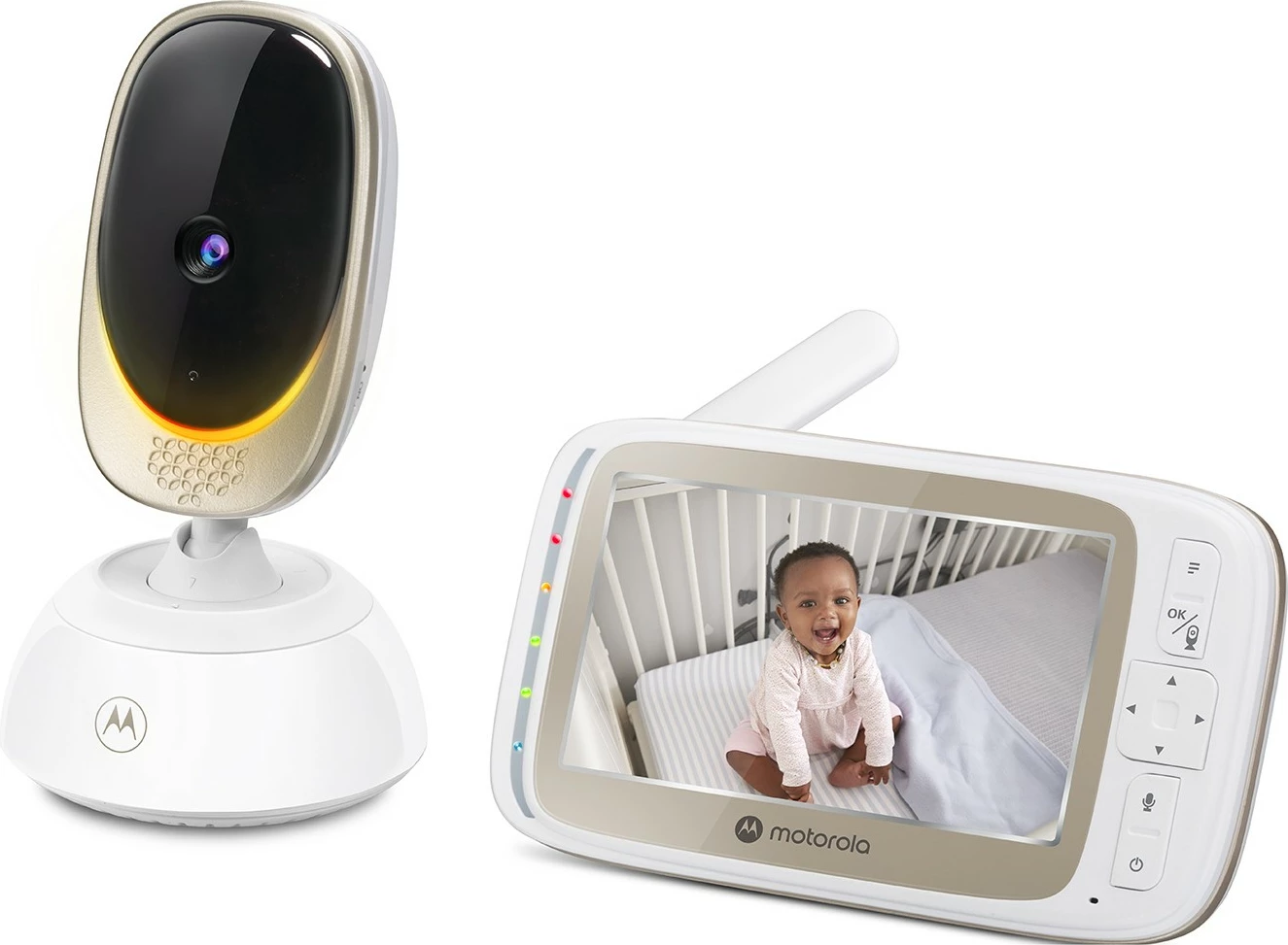 Monitor za dojenčke Motorola VM85 Connect, 5-palčni, bel