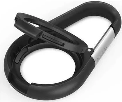 Obesek za AirTag z karabinom Belkin, črn