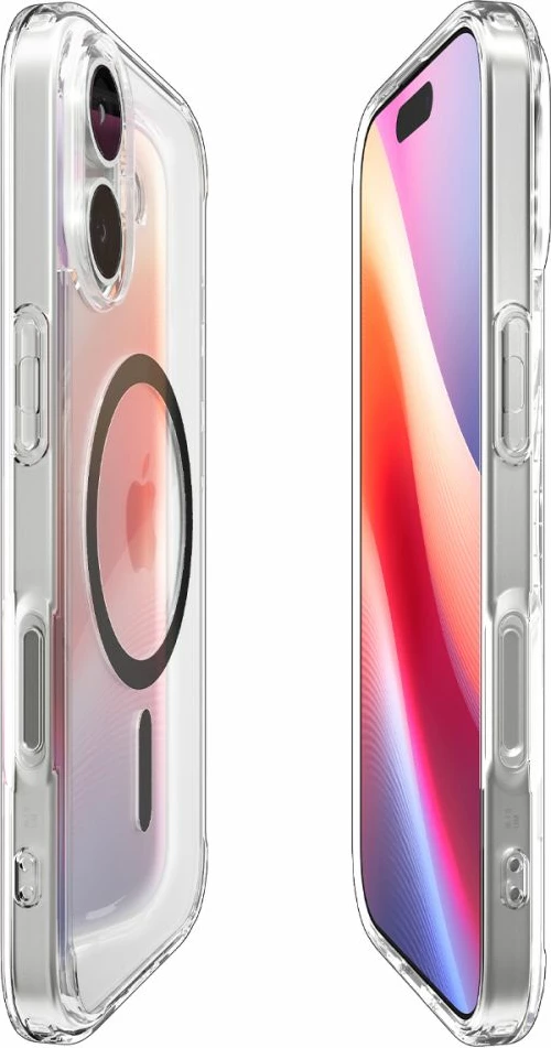 Prozoren siv zaščitni ovoj Spigen Ultra Hybrid MagSafe za iPhone 17