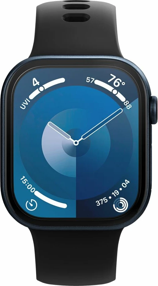 Zaščitno steklo za pametno uro Spigen Elite Shield EZ FIT Hybrid Glass, za Apple Watch 10 46 mm, prozorno, 2 kosa