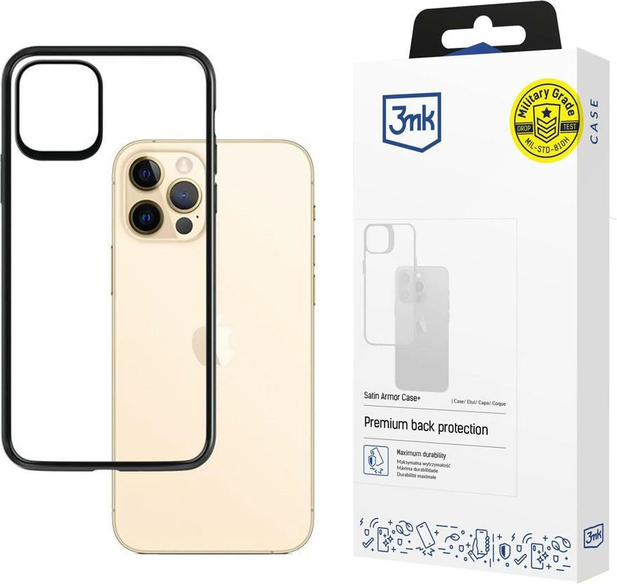 Zaščitni ovitek Satin Armor 3mk Protection za iPhone 12 Pro Max, Prozoren