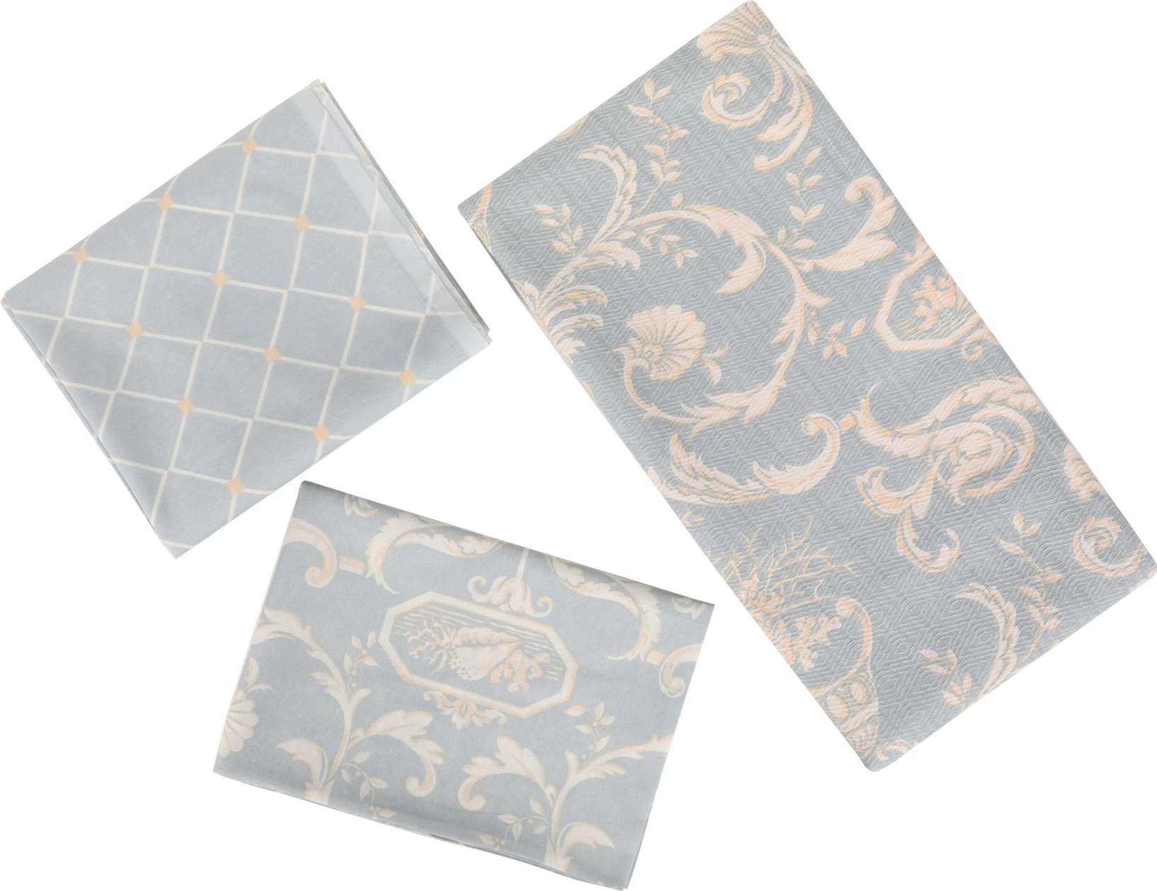 Dvojni komplet piqué L'essentiel Tuval, modro-bela