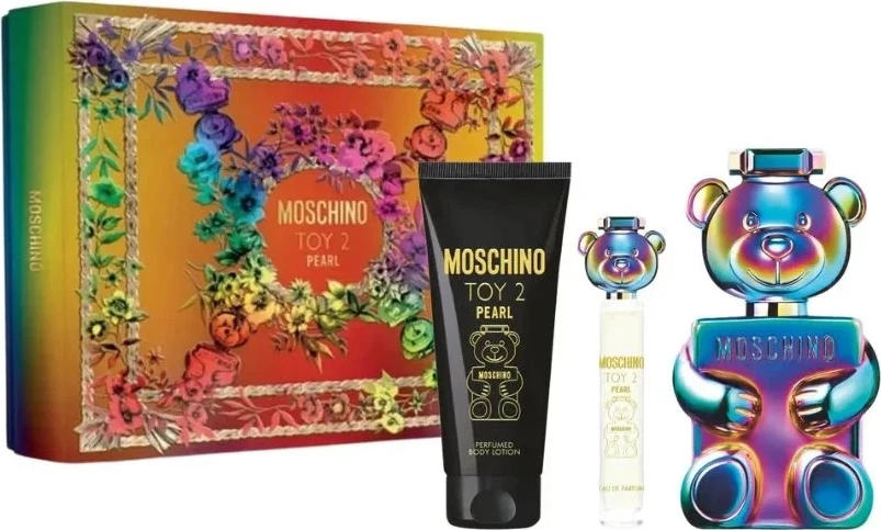 Set dišav Moschino Toy 2 Pearl, unisex, 100 ml + telesni balzam 100 ml + mini parfum 10 ml