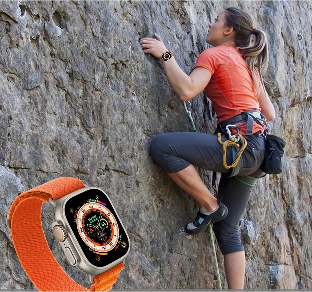 Najlonski pašček za Apple Watch Tech-Protect Nylon Pro Strap, 42/44/45/49 mm, modro-siv