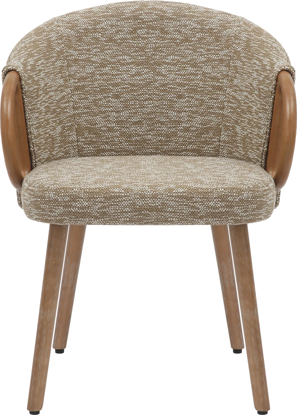 Jedilni stol RIG FH9979.01 bukove noge v beli barvi-bež tkanina 59x58,5x72,5H cm