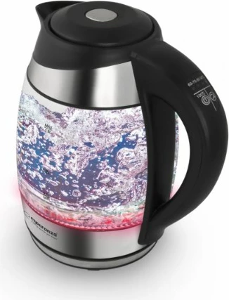 Električna vrelna posoda 1,7 L, 2200 W, črna, steklo Esperanza EKK026