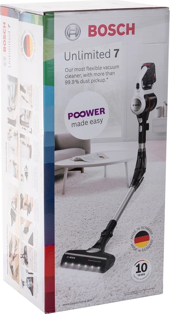 Brezžični sesalnik, 18 V, 0.3 L, črn in nerjaveče jeklo Bosch BBS711W