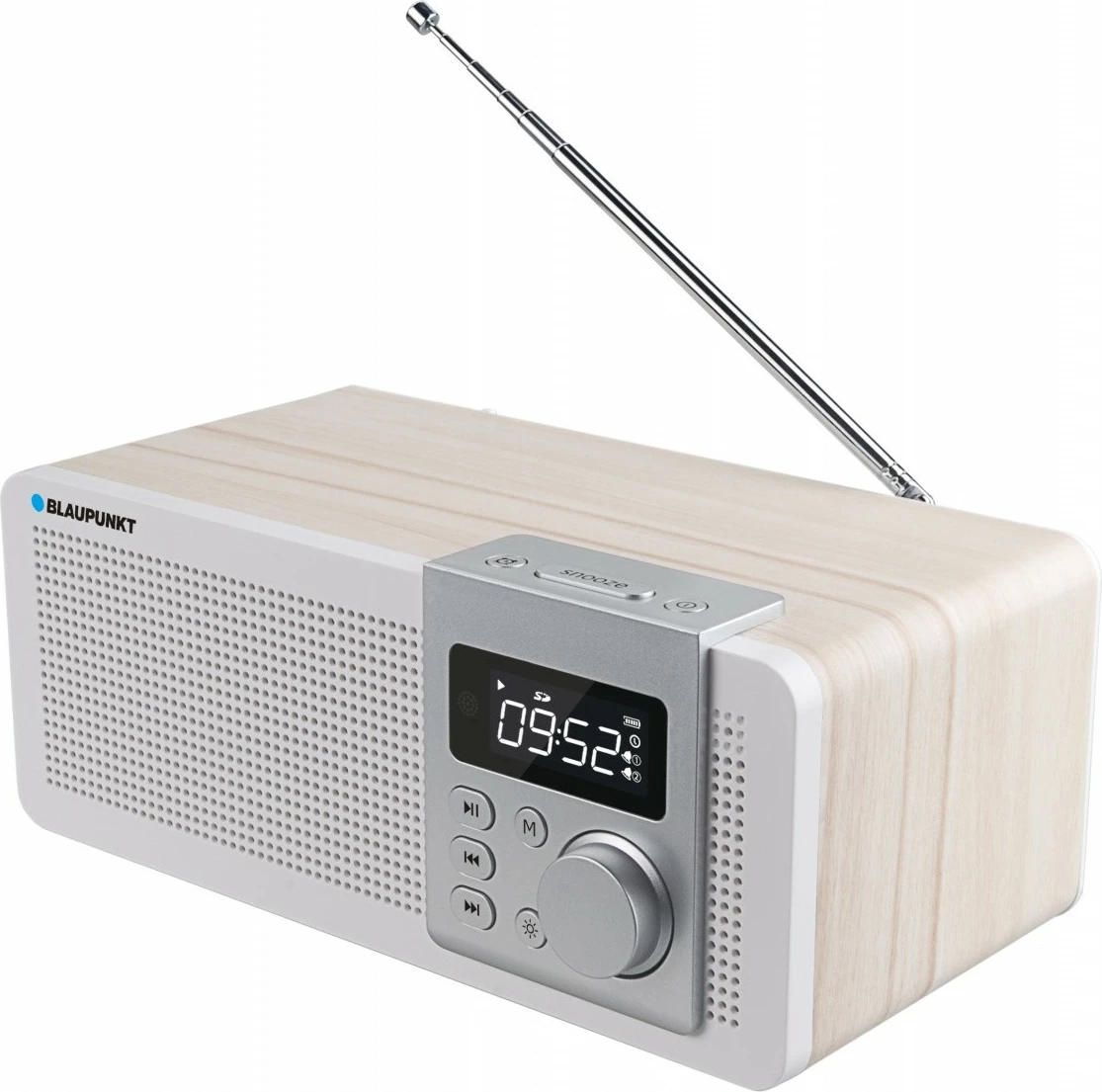 Radio predvajalnik Blaupunkt PP14BT, Bluetooth, FM, USB, microSD, ura z alarmom, lesen