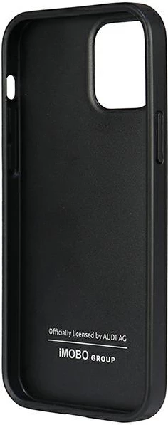 Ovitek iz sintetične usnja za iPhone 12/12 Pro 6,1", Audi, črn