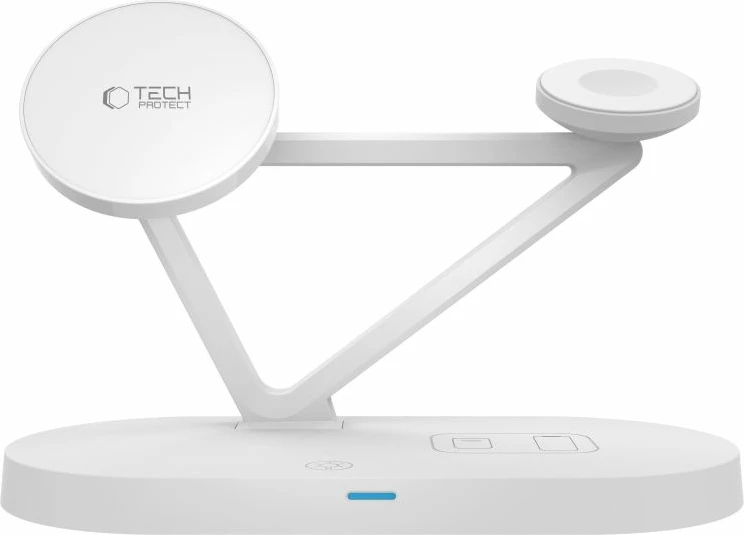 Brezžični polnilec 3-v-1 z MagSafe Tech-Protect QI15W-A41, bel