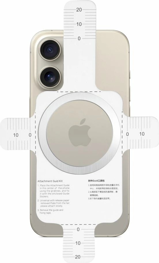 Magnetni obroč 2-v-1 z MagSafe, Tech‑Protect MMP-110, srebrno-črn, set 2 kosa