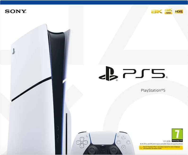Igralna konzola PlayStation 5 Slim, 8K Ultra HD, bela — Sony