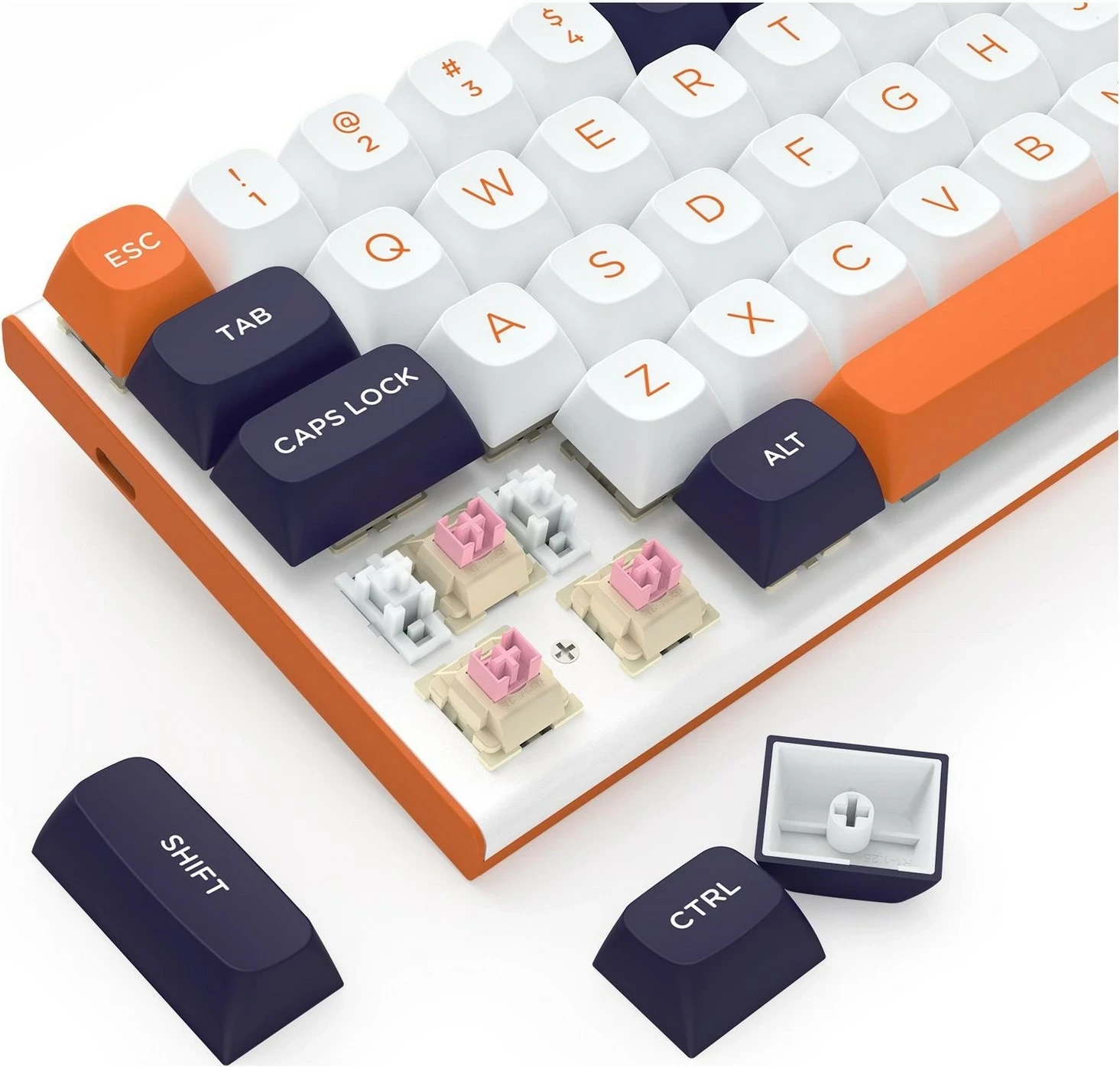 Me 61 tipk, RGB, bela-modro Redragon K683 tipkovnica