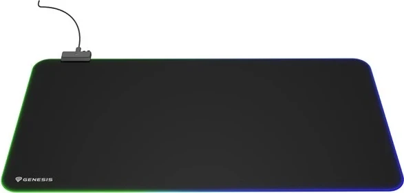 Velika podloga za miško Genesis Boron 500 XXL RGB, črna