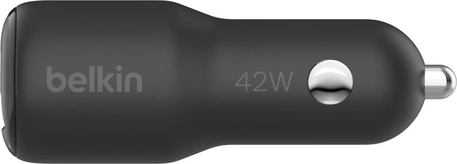 Hitri avto polnilec, Belkin CCB005btBK, 42W, USB PD, črn