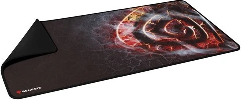Podloga za miško Genesis Carbon 500 Maxi Lava G2, črna / rdeča