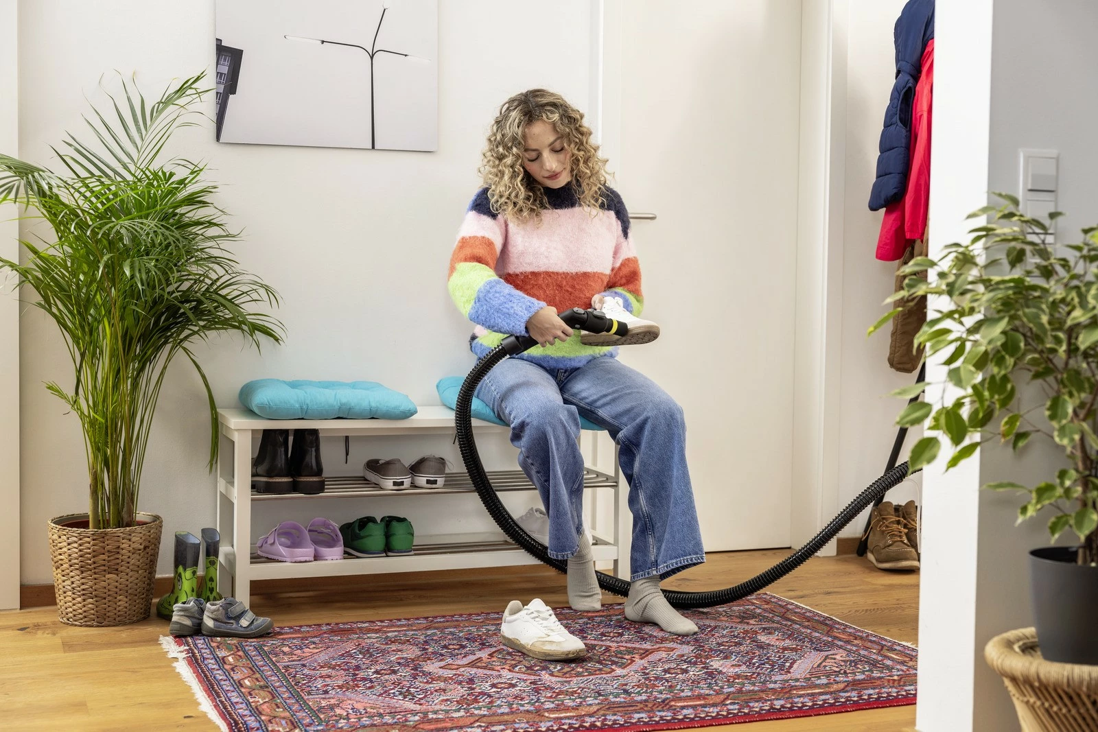 Krtača za čiščenje čevljev Shoe!Cleaner Karcher, za SE 3 Compact, SE 4, SE 5, SE 6, črno/rumena