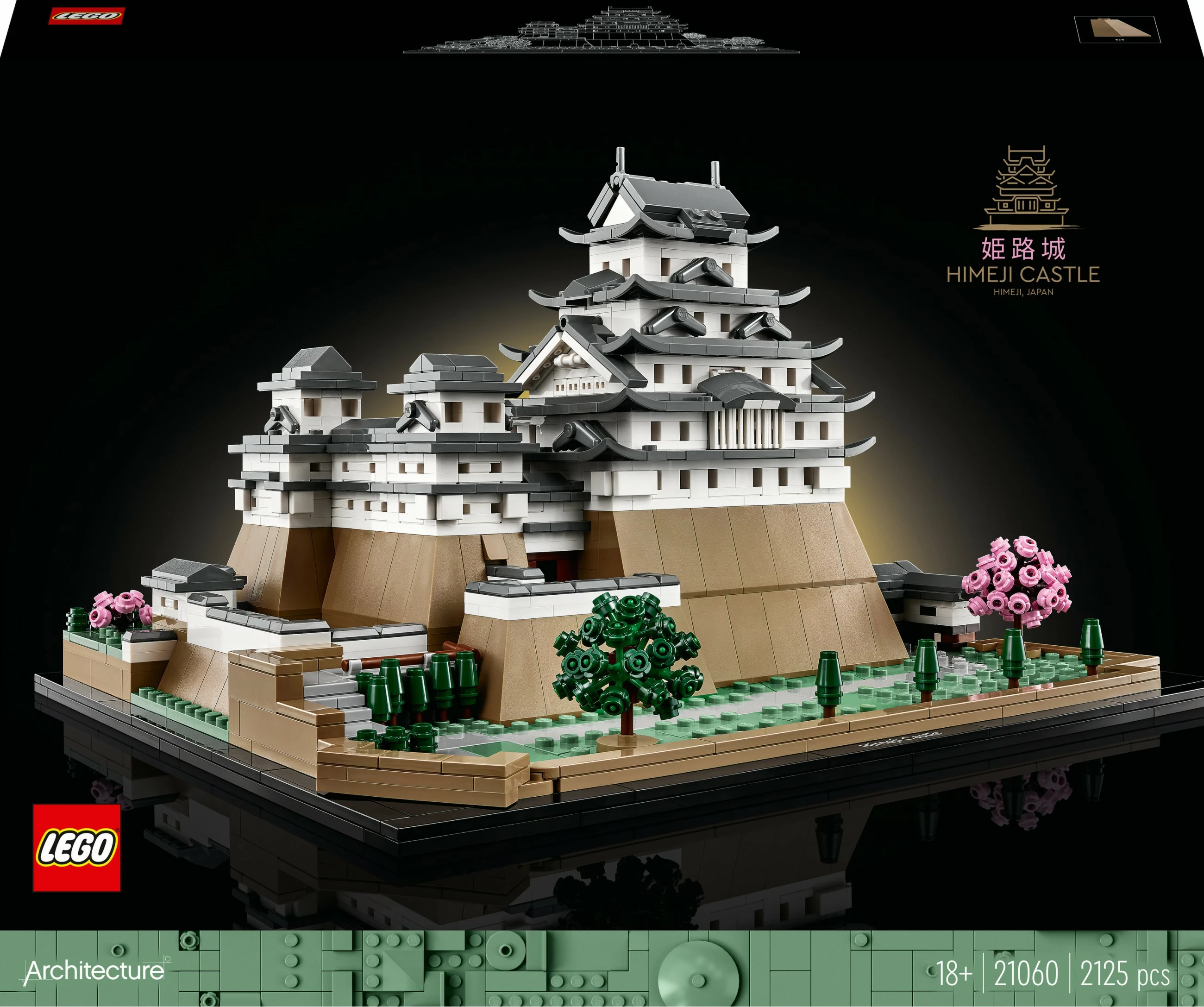 Model Himeji Castle, LEGO 21060, 2125 kosov, večbarven