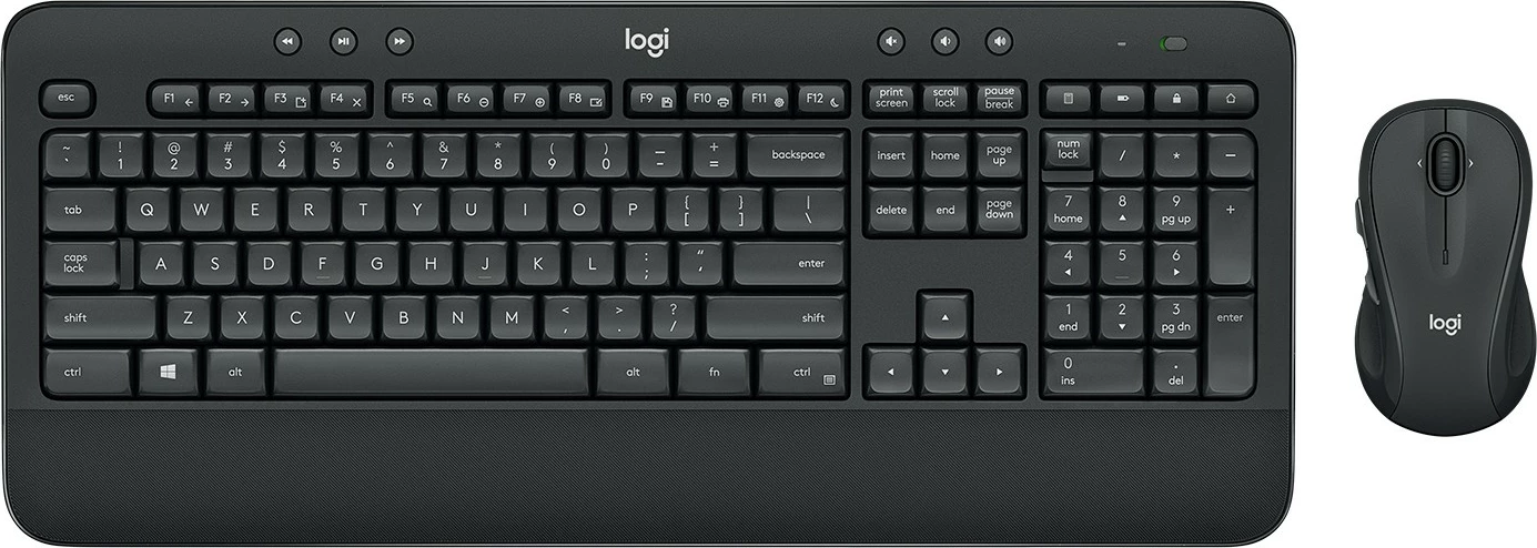 Brezžična tipkovnica in miška Logitech MK545 ADVANCED, QWERTY, črna