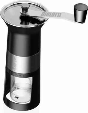 Ročni mlinček za kavo Bialetti Premium, inox, črn