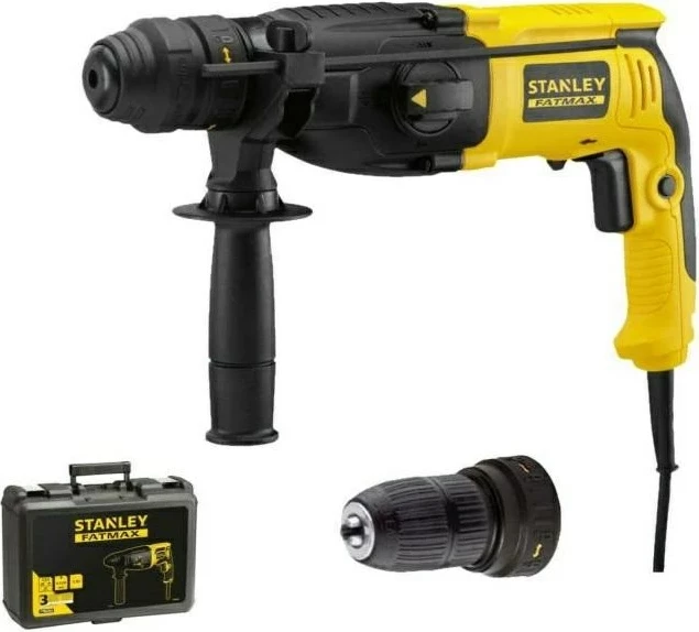Rotačno kladivo 26/3-H210KQS, SDS+, 800 W, 2,4 J, STANLEY, rumeno/črno