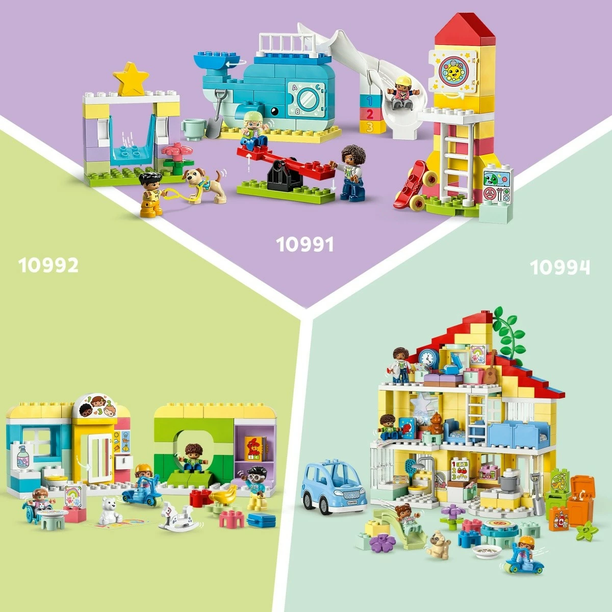 Igralni set hiša na drevesu 3 v 1, 126 kosov, za otroke, večbarven, LEGO DUPLO Tree House