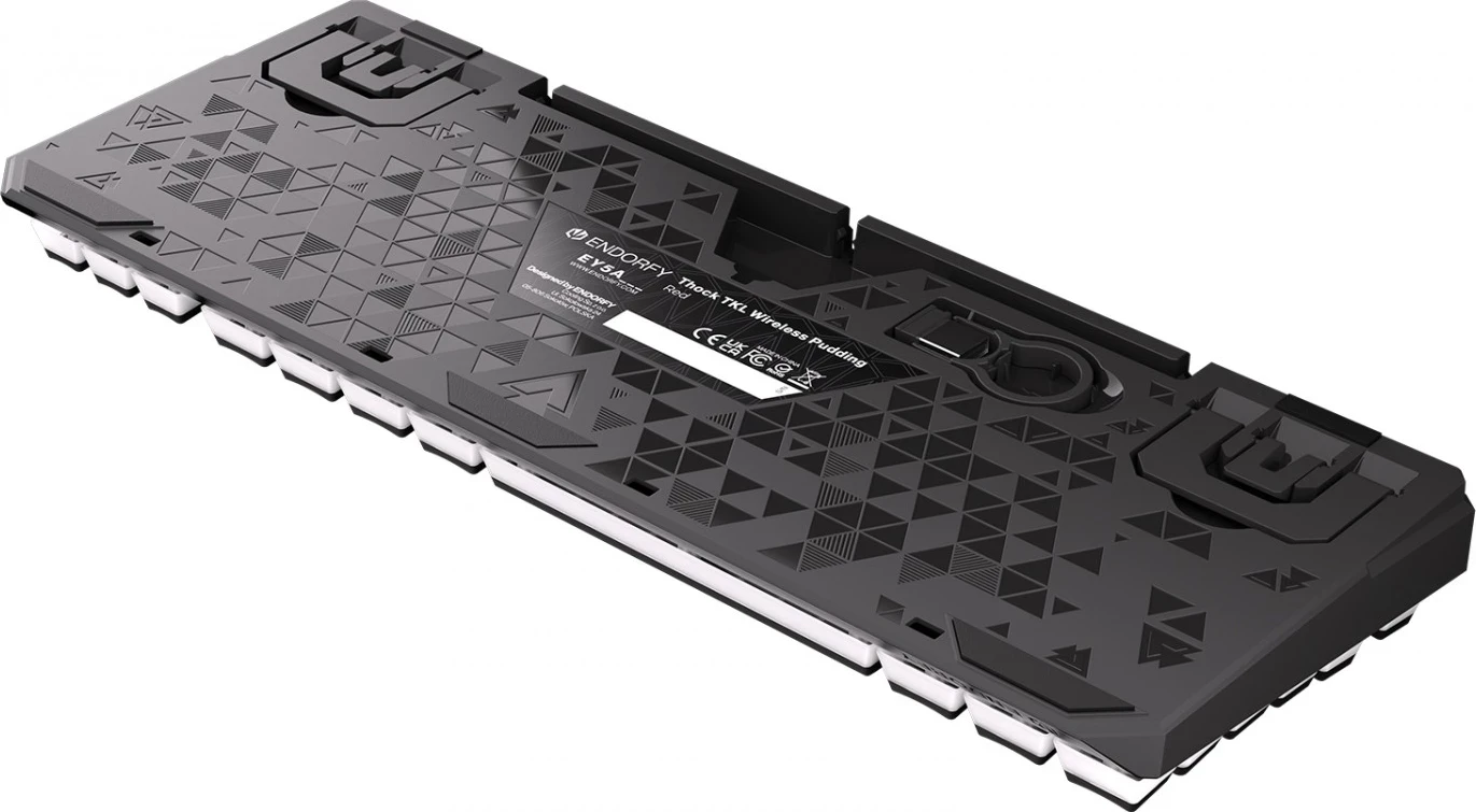 Brezžična tipkovnica Thock TKL z rdečimi Pudding tipkami, ENDORFY, RGB