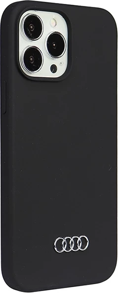 Silikonski ovitek za telefon Audi za iPhone 13 Pro Max 6,7\", črn