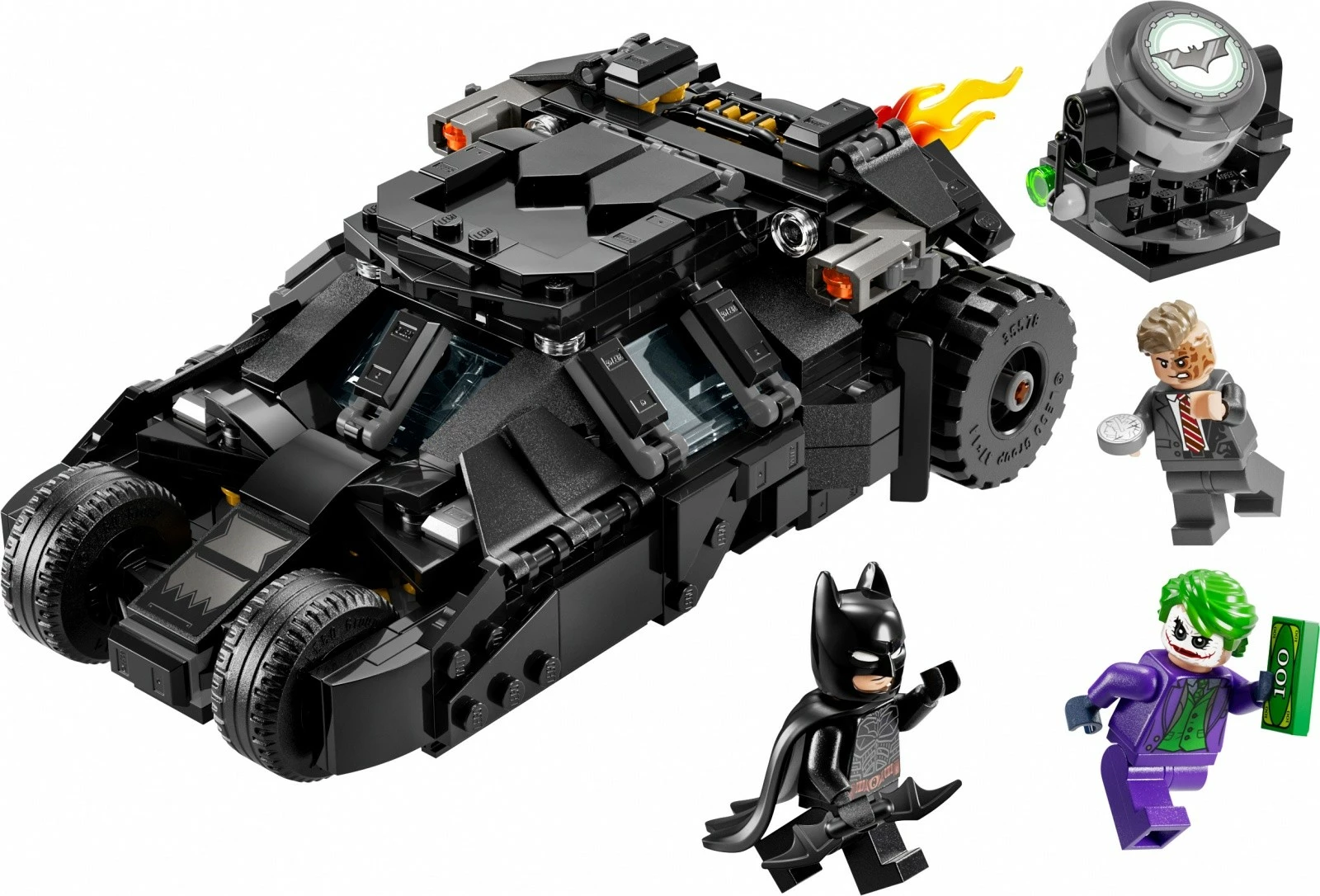 Set gradnje Batmobile Tumbler LEGO 76303, 429 kosov, za otroke, plastika
