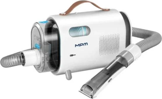 Naprava za nego psov in mačk z električnim sesalnikom in strižnikom dlak MPM MOD-100, siva