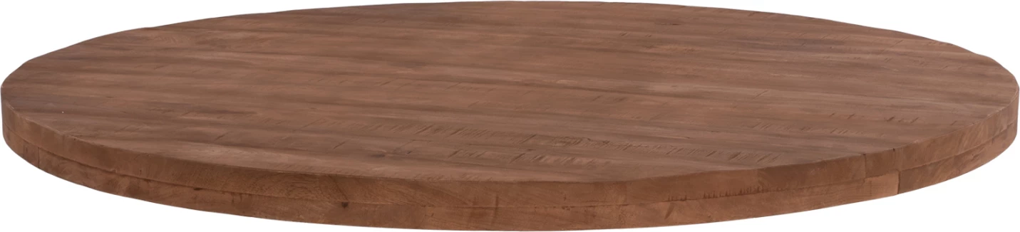 Okrogla mizna plošča iz mangovega lesa WES FH8484.51 s 6 cm debelino - Φ130cm