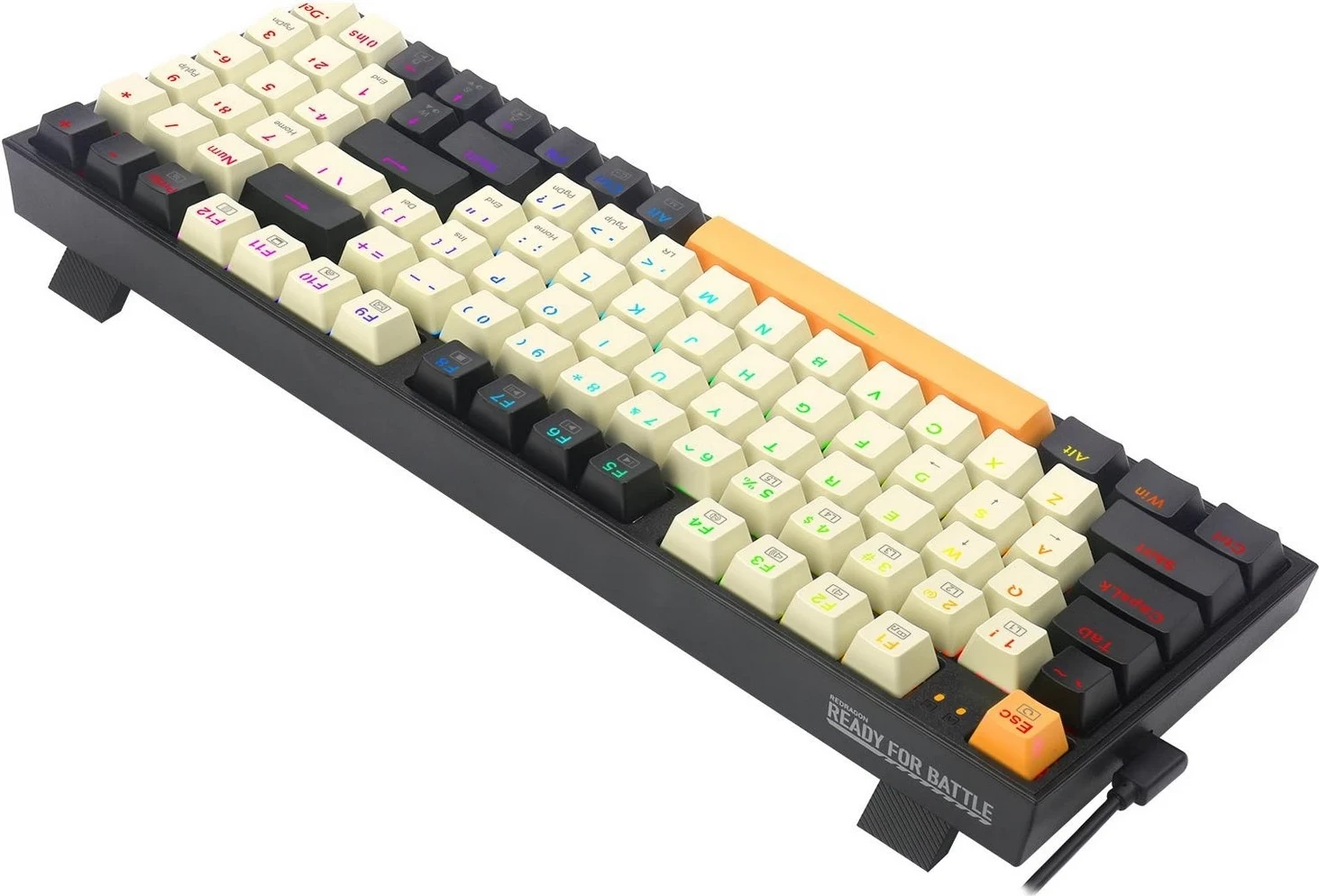 Mehanska tipkovnica, Redragon K636CLO-RGB, RGB, črna