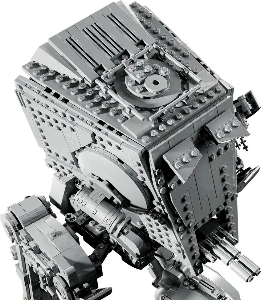 Podroben model AT-ST Walker iz Star Wars, LEGO 75417, za odrasle, s minifiguro, siva