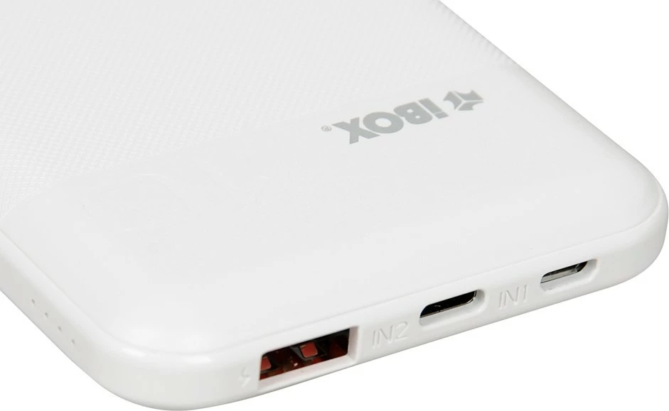 Zunanji akumulator iBOX PB10, 10000 mAh, bel