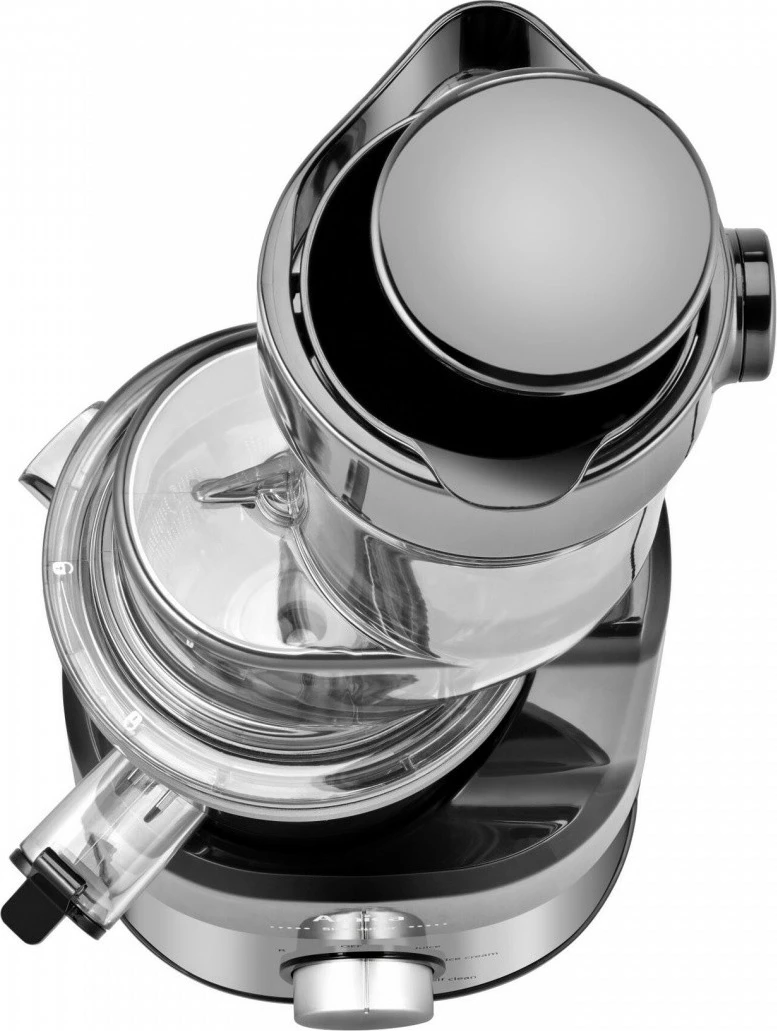 Počasen sokovnik, Amica JSM 4014, 1 l, funkcija sladoleda, inox/črn