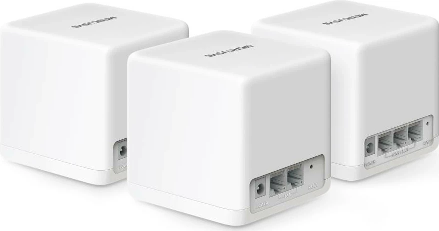 Mesh usmerjevalnik Halo H60X, Mercusys, Wi-Fi 6, paket 3, bel Mesh usmerjevalnik Halo H60X, Mercusys, Wi-Fi 6, paket 3, bel
