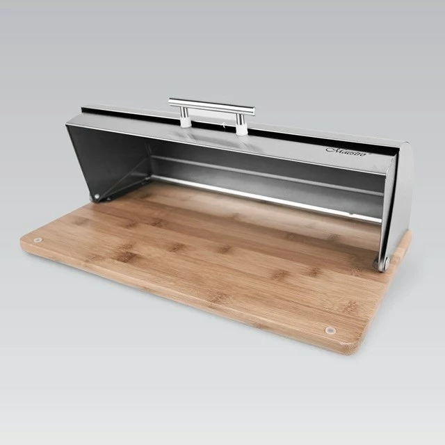 Kontejner za kruh Maestro MR-1672S, nerjaveče jeklo, srebrn