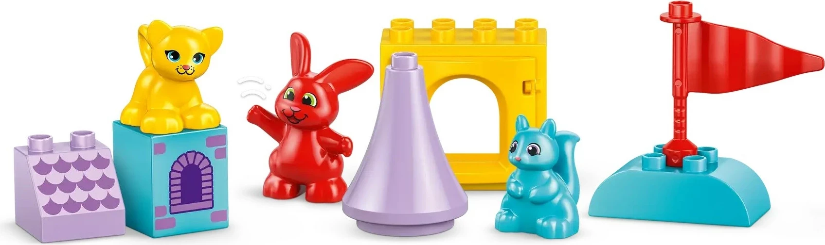 Igralni set LEGO DUPLO Hopsy's Castle Game, 47 kosov, večbarven