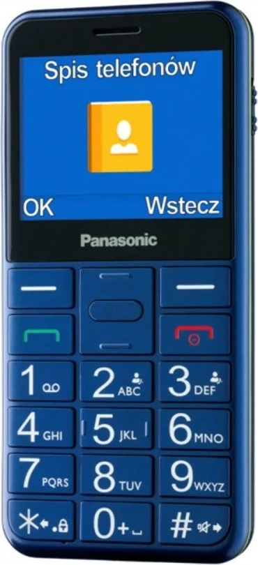 Enostaven mobilni telefon Panasonic KX-TU155, 2,4", Bluetooth, moder