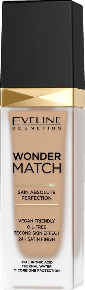 Tekstura in nega: Wonder Match podlaga Eveline Cosmetics 30 Cool Beige 30 ml