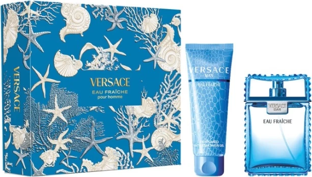 Set Eau de Toilette za moške, Versace Eau Fraiche, 100 ml + 150 ml