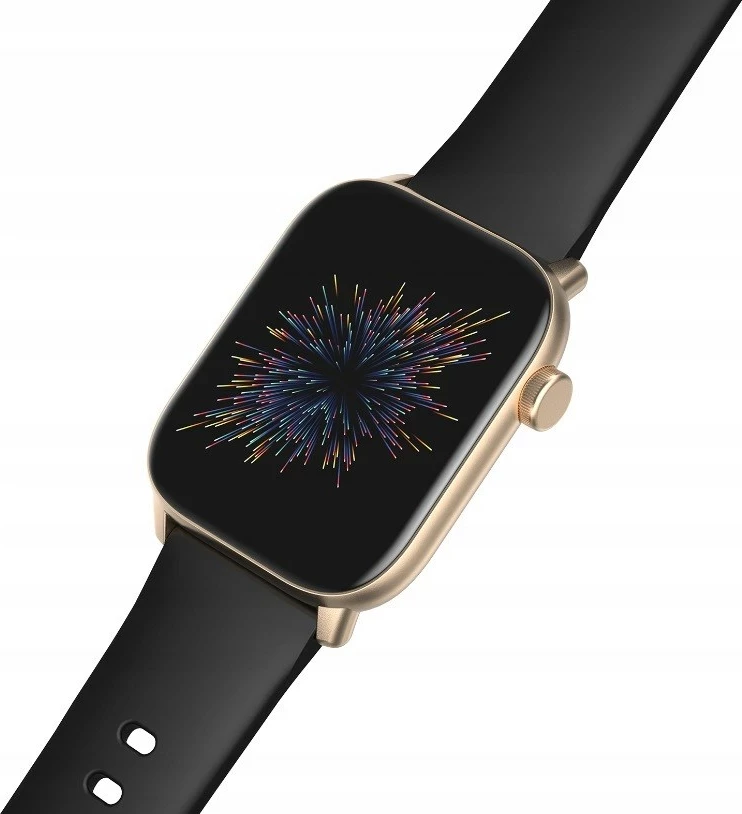 Pameten športni telefonski uro, oromed ORO SMART FIT 6, 1,69" zaslon, merjenje srčnega utripa in kisika, IP68, črna s zlato obrobo