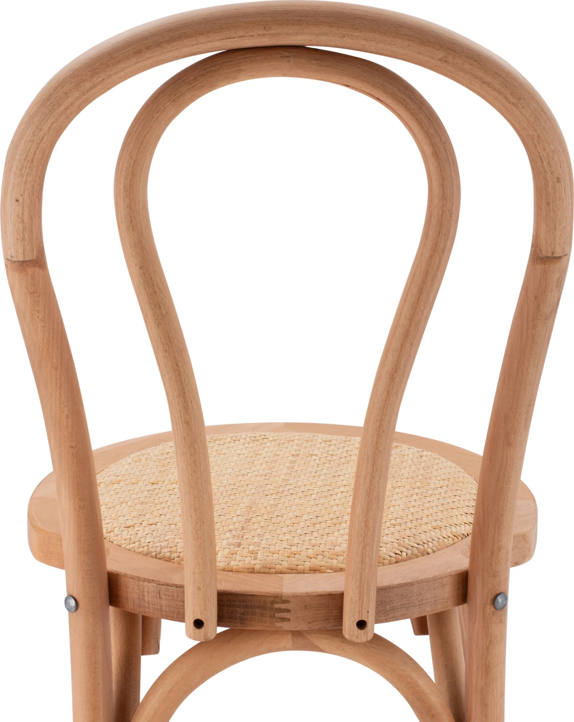 Leseni barski stol iz bukovega lesa temno medene barve z mat 41x47x108