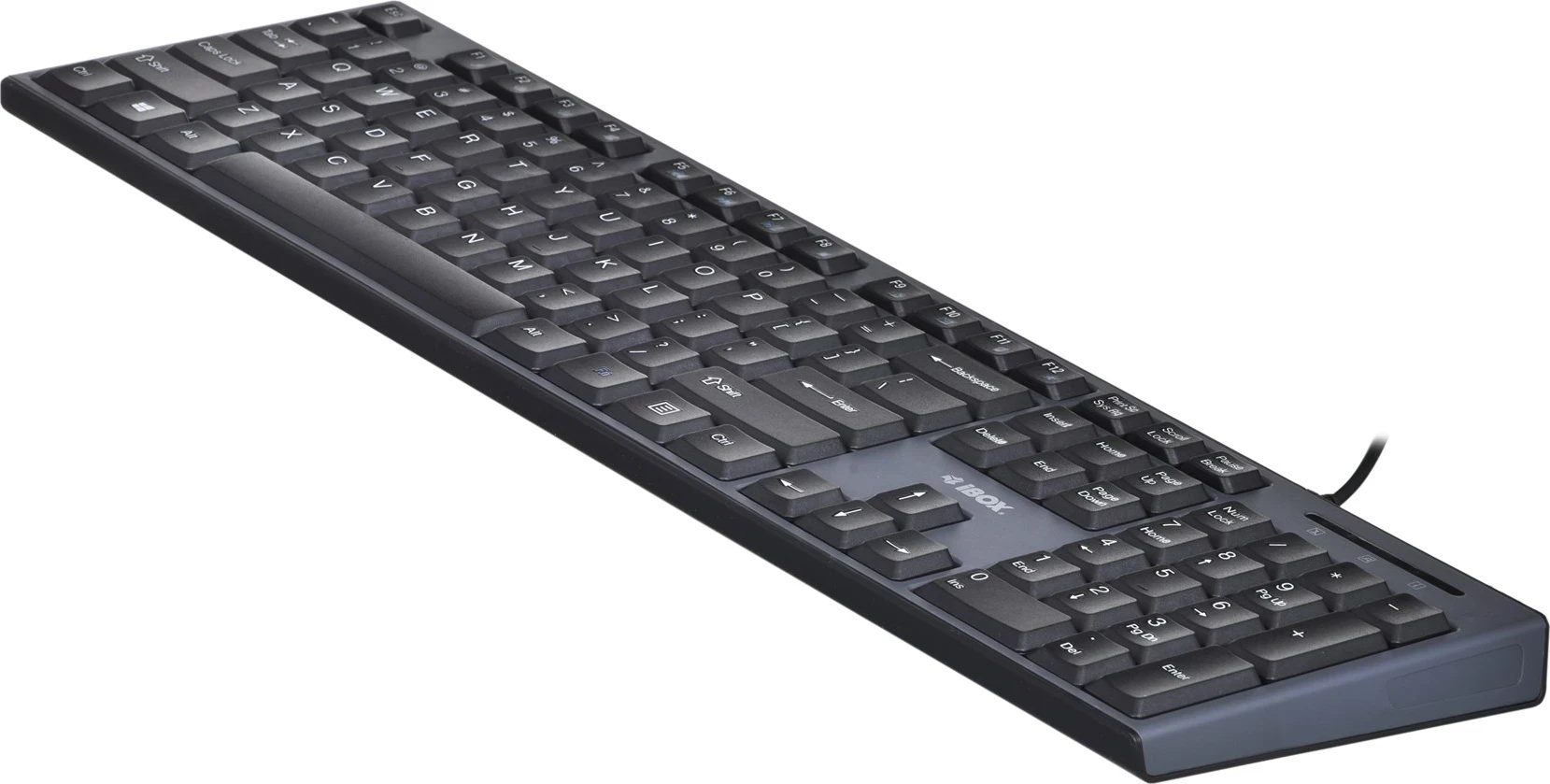 Tastatura in miška IBOX IKMS606, USB, QWERTY, angleška, črna