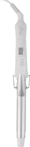 Kodralnik za lase Adler AD 2105, 19 mm, keramičen, 25 W, hitro PTC ogrevanje, z krtačo, bel/srebrn